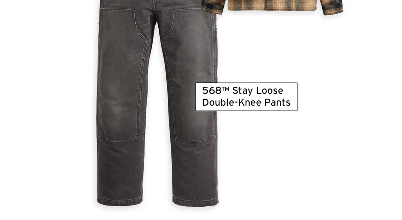 568TM STAY LOOSE DOUBLE-KNEE PANTS