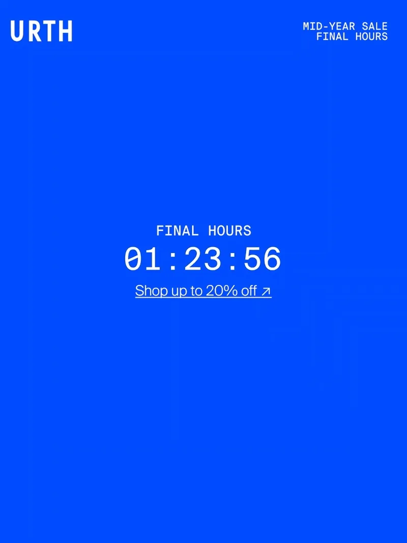 Mid-year sale final hours