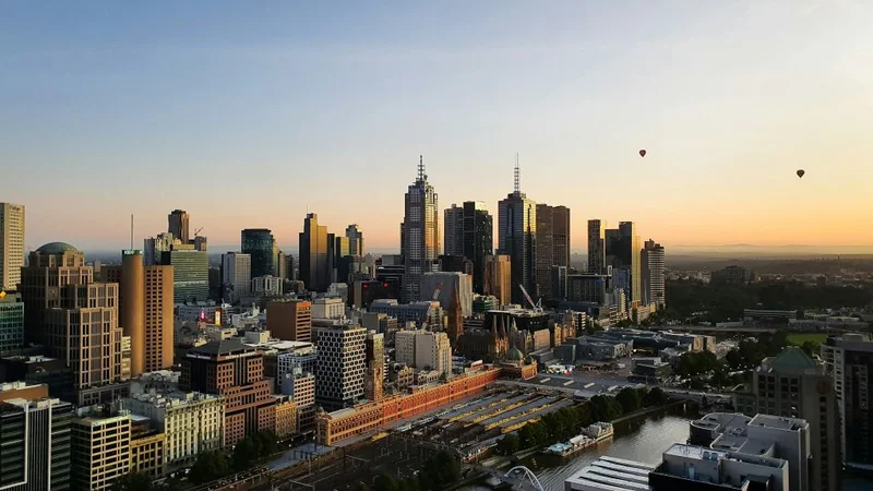 A skyline of Melbourne, Australia
