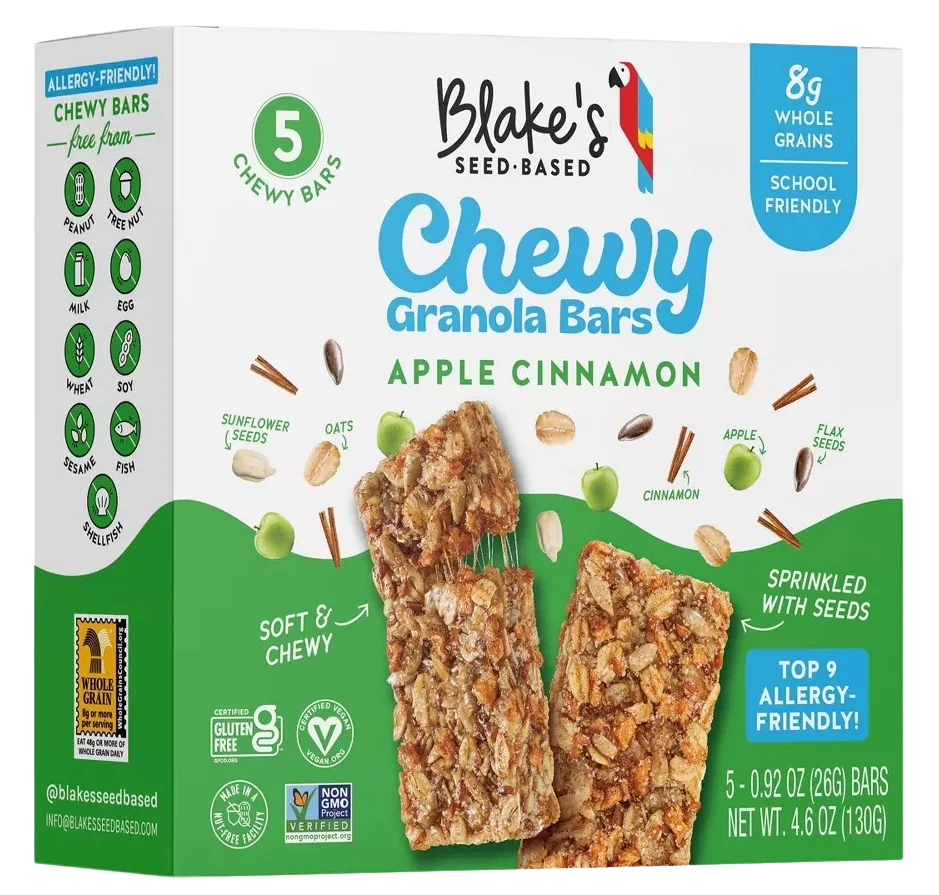 Image of Blake's Seed-Based Apple Cinnamon Chewy Granola Bars