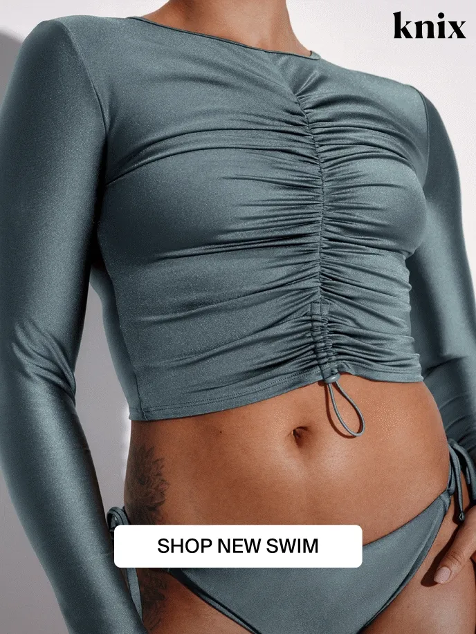 In your Shimmer State. SHOP NEW SWIM.