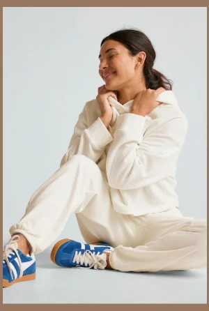 Happiness Fleece Cropped Hoodie