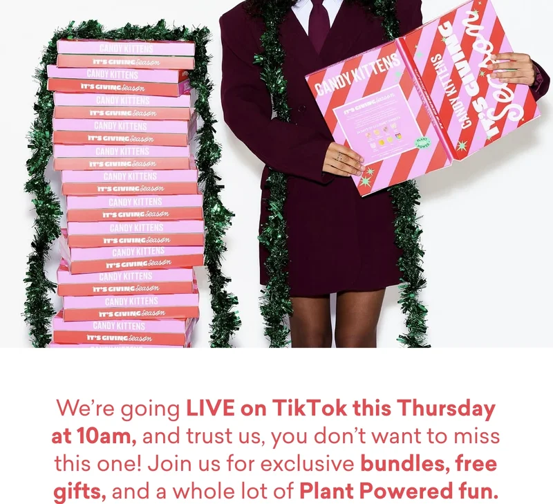 We’re going&nbsp;LIVE on TikTok this Thursday at 10am, and trust us, you don’t want to miss this one! Join us&nbsp;for exclusive&nbsp;bundles, free gifts, and a whole lot of&nbsp;Plant Powered fun.