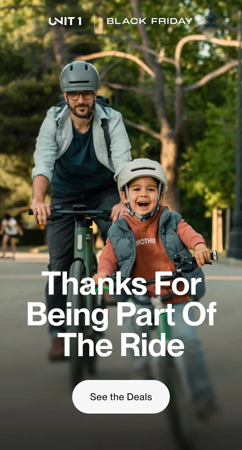 Text graphic saying “Thanks for showing up. On the road, in the dark, your way.”