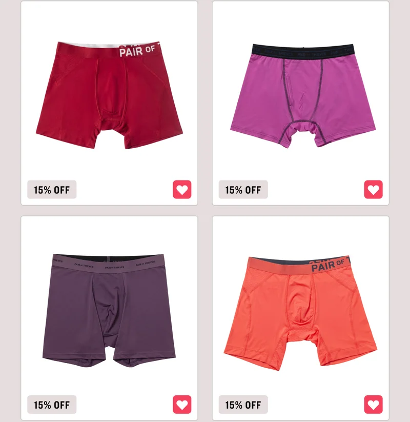 Solid color styles up to 25% off