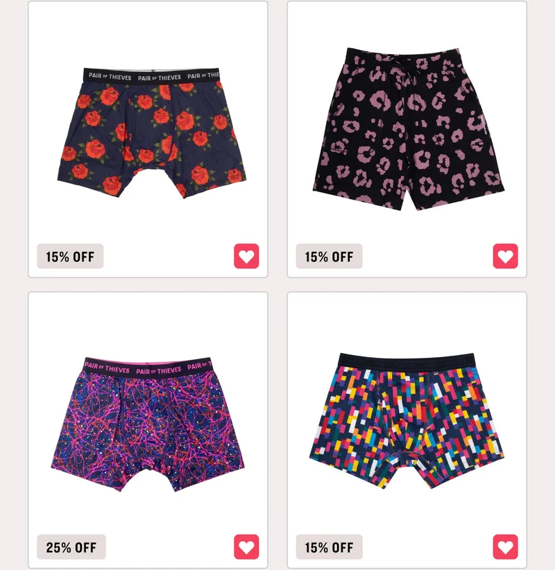 Print and pattern styles up to 25% off