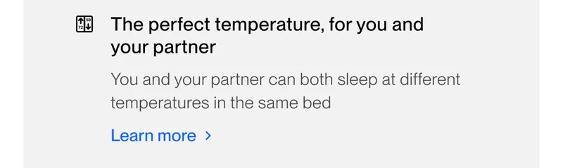The perfect temperature, for you and your partner