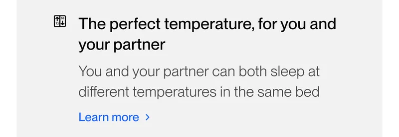 The perfect temperature, for you and your partner