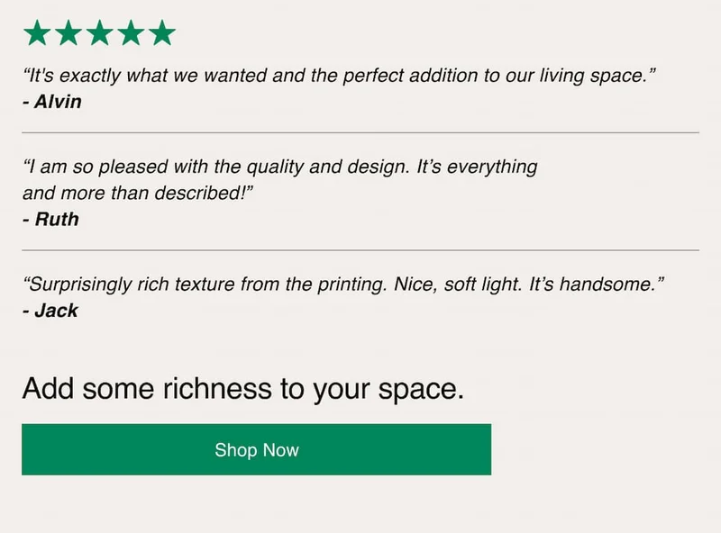 Add some richness to your space.