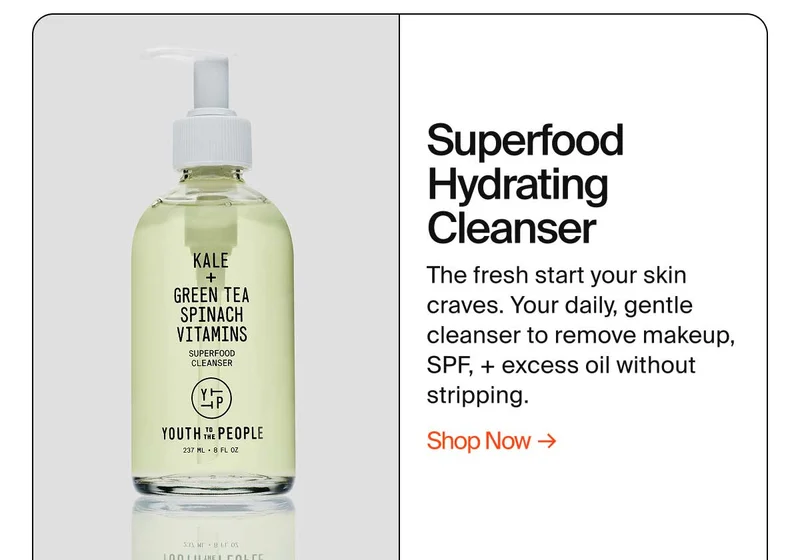 Superfood Hydrating cleanser