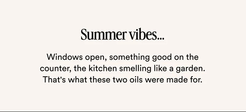 Summer vibes, kitchen smelling like a garden.