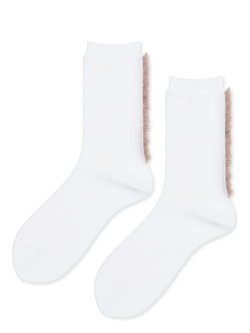 Image of Vertical Stripe Fringe Crew