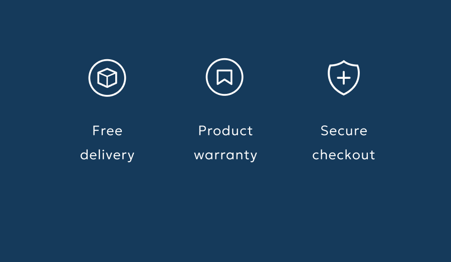 Free delivery - Product warranty