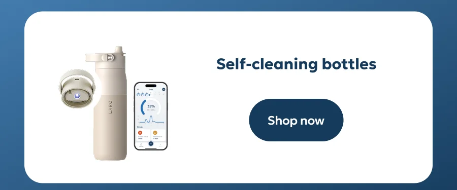 Self-cleaning bottles