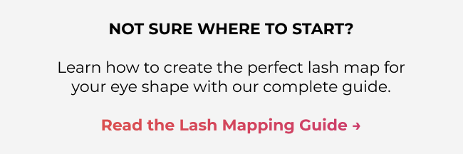 Guide teaser titled “Not Sure Where to Start?” with link to read the lash mapping guide.