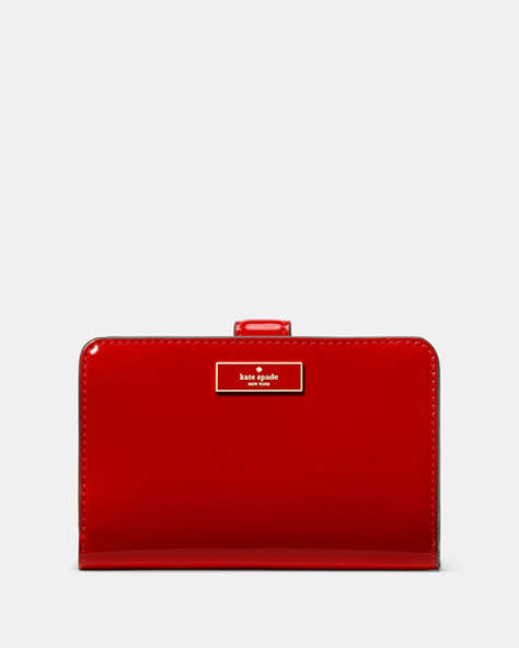 Bridget Patent Medium Compact Bifold Wallet