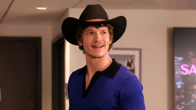 Image may contain: Clothing, Hat, Adult, Person, Cowboy Hat, Face, and Head