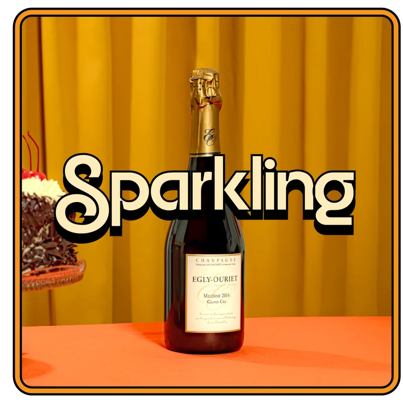 Egly Ouriet Sparkling wine birthday shoot.