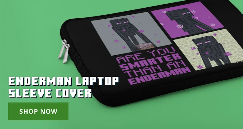 Shop the Minecraft Enderman Laptop Cover