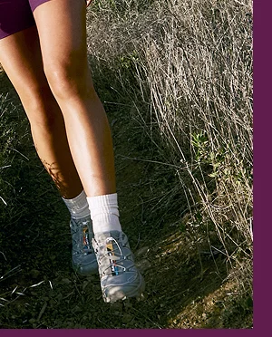 Spacedye Keep Pace 5" Biker Short in Aubergine-Beet
