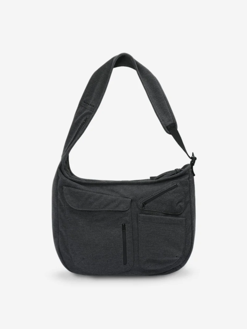 Image of San San Gear Wool Cross Body Bag - Charcoal