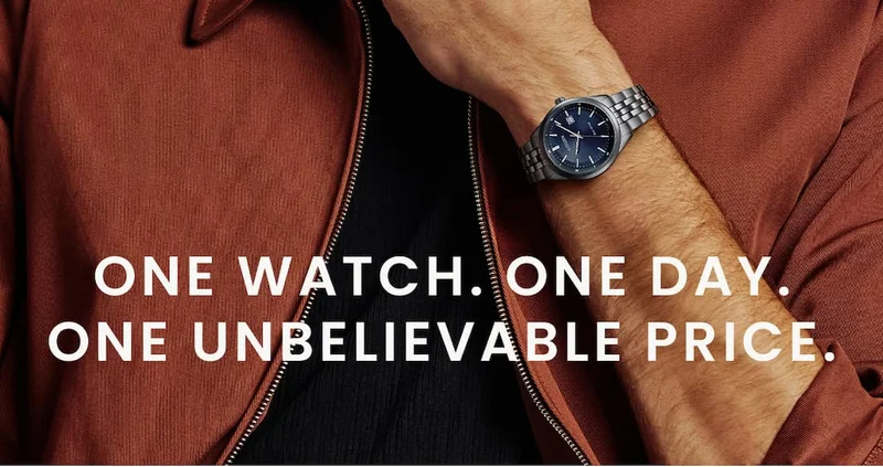 One Watch. One Day. One Unbelievable Price.