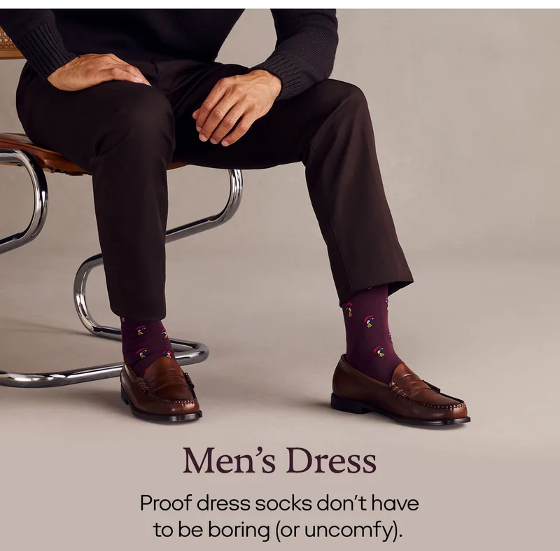 Men's Dress | Proof dress socks don't have to be boring (or uncomfy).
