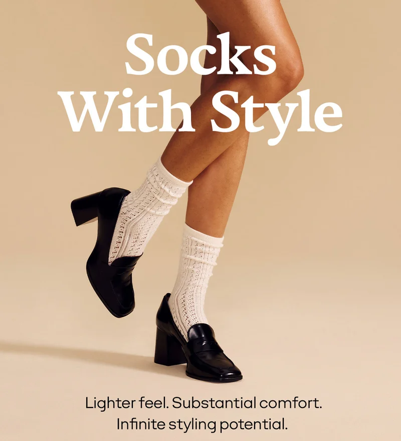 Socks With Style | Lighter feel. Substantial comfort. Infinite styling potential.