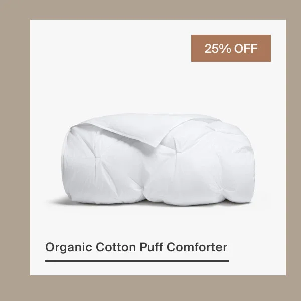 Organic Cotton Puff Comforter