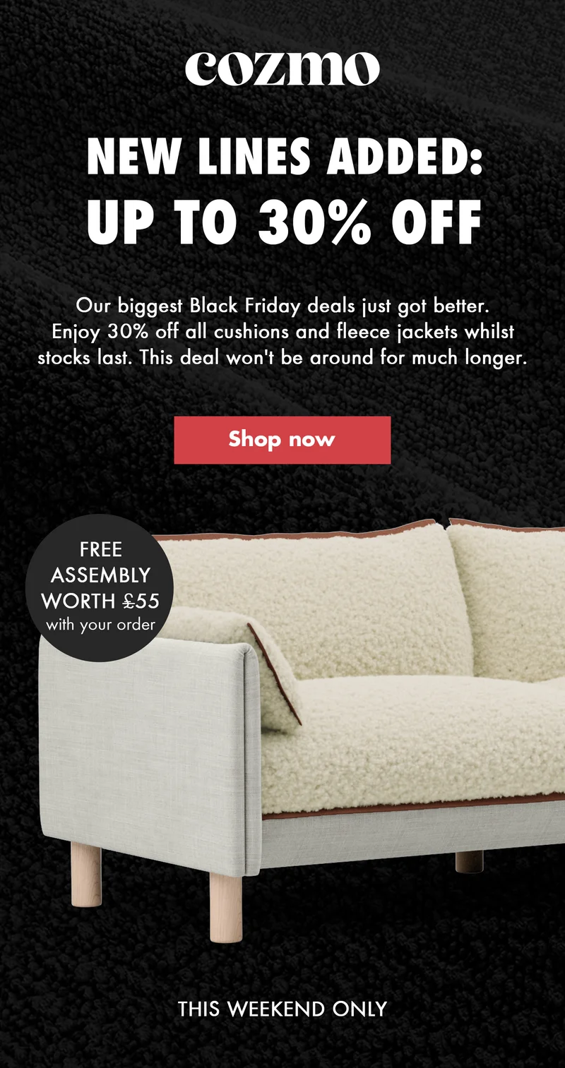 New Lines Added: Up To 30% Off
