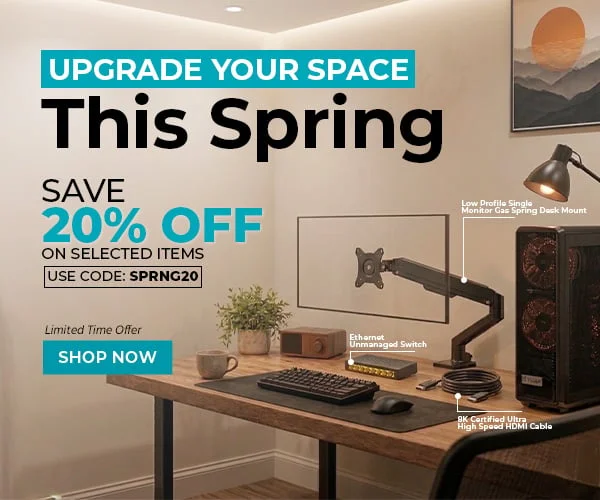 Level Up Your Space This Spring Save 20% OFF on selected items Use Code: SPRNG20