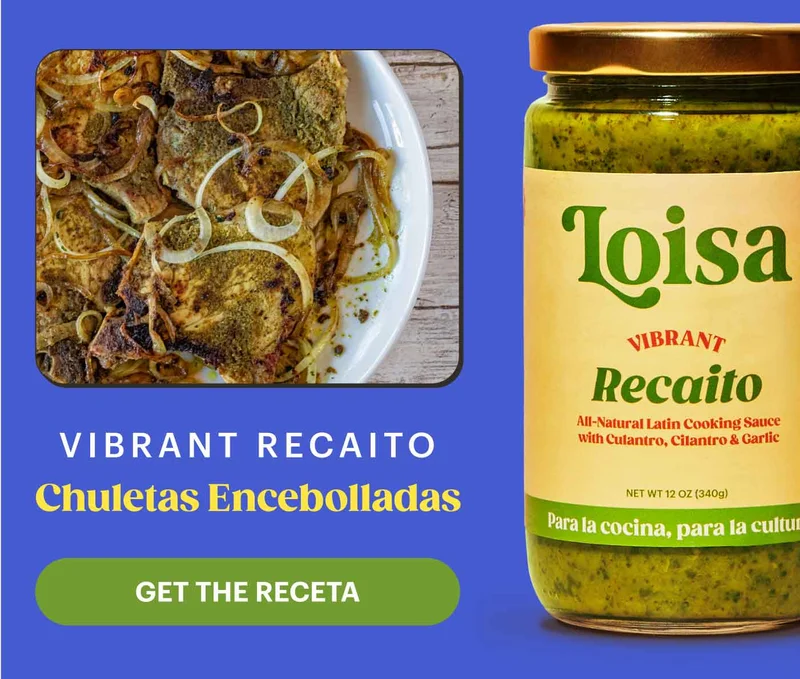 Vibrant Recaito: Chuletas Encebolladas