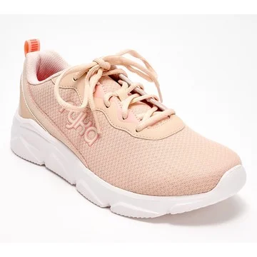 Ryka Lace-Up Max Cushion Mesh Washable Sneakers-Glide