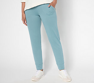 Denim & Co. Active Regular Heavenly Jersey Ankle Jogger  Size 5X  Blue Bayou