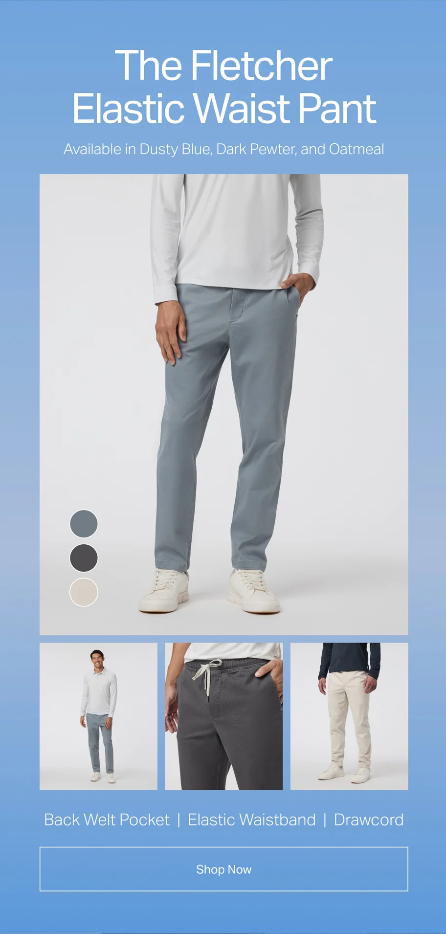 The Fletcher Elastic Waist Pant