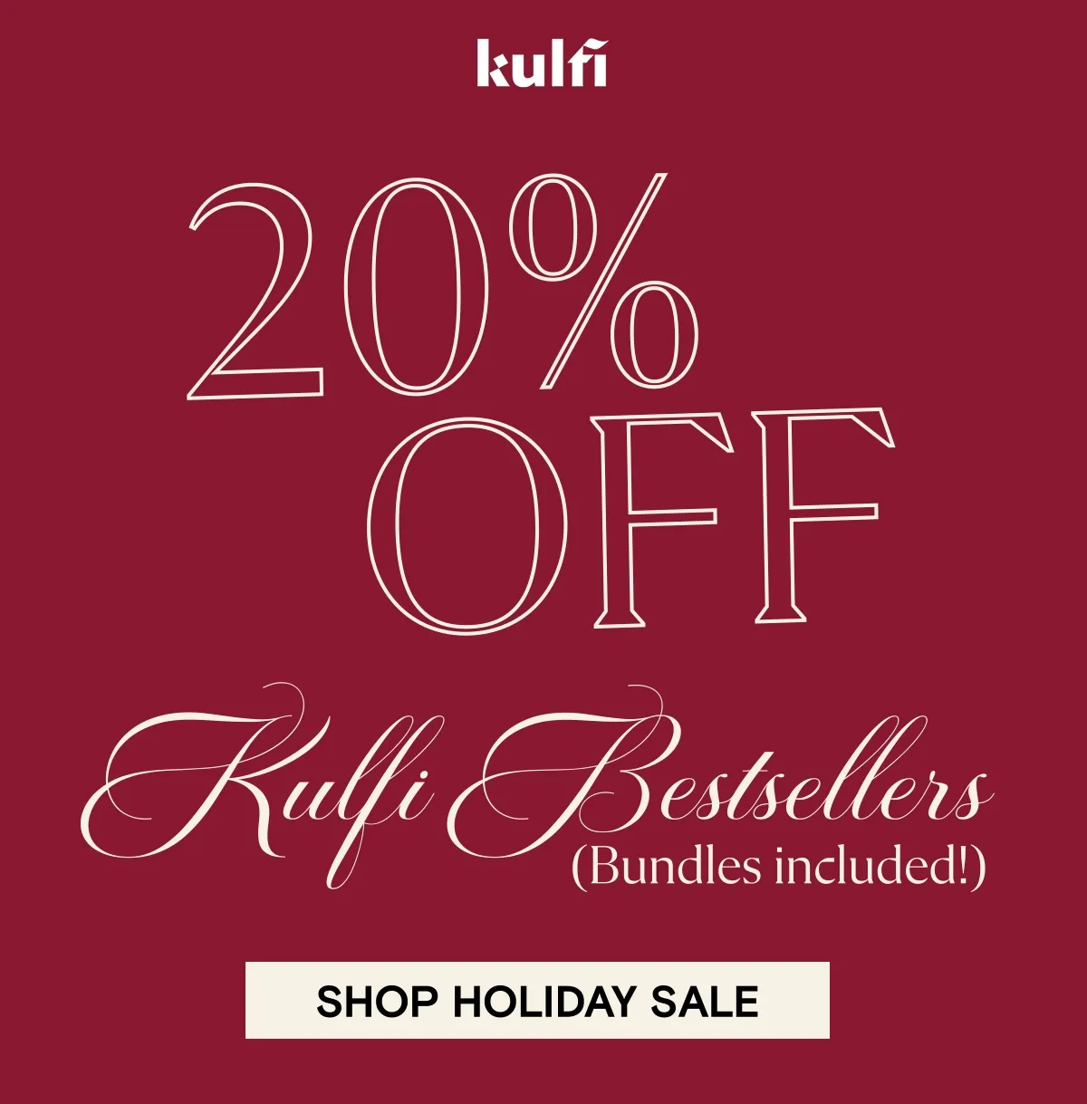 20% off Kulfi bestsellers