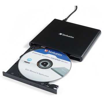 Verbatim External CD/DVD Writer USB-A/USB-C