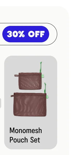 Monomesh Pouch Set