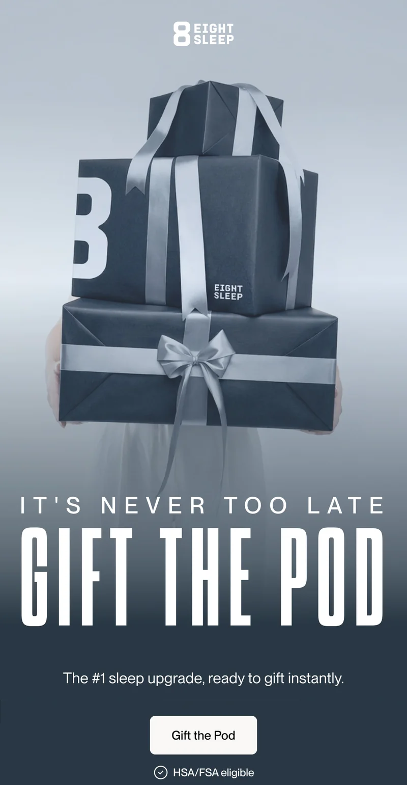 It's never too late gift the pod