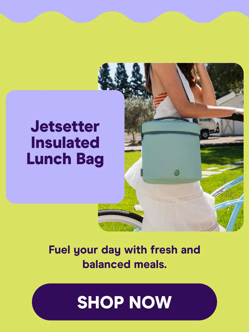 Jetsetter Insulated Lunch Bag  Fuel your day with fresh and balanced meals.
