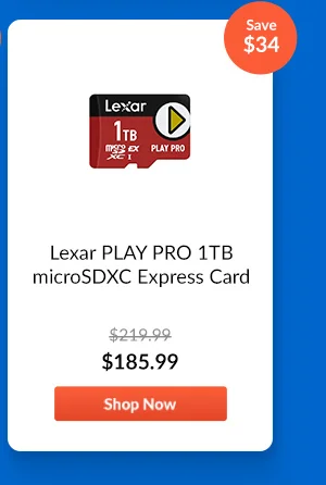 Lexar PLAY PRO 1TB microSDXC Express Card