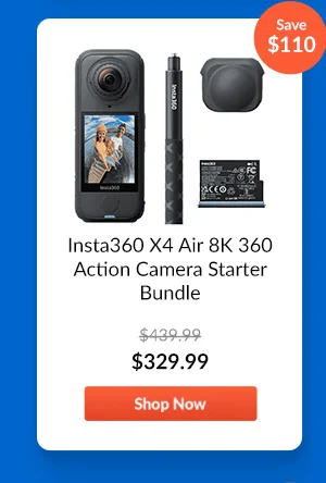 Insta360 X4 Air 8K 360 Action Camera Starter Bundle