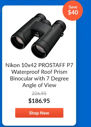 Nikon 10x42 PROSTAFF P7 Waterproof Roof Prism Binoculars