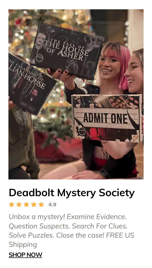 The Deadbolt Mystery Society Monthly Box