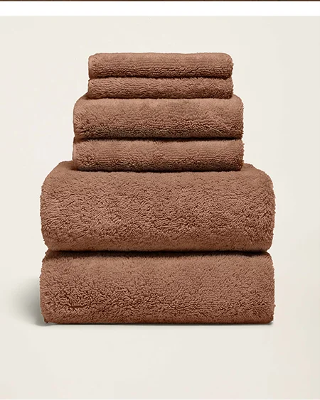 Serene Cotton Towels in Clay