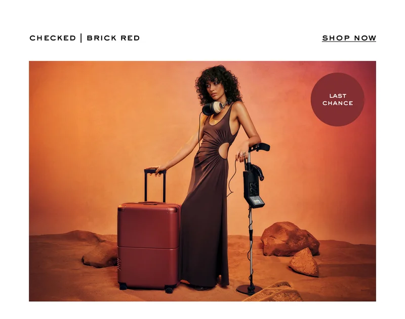 checked | brick red