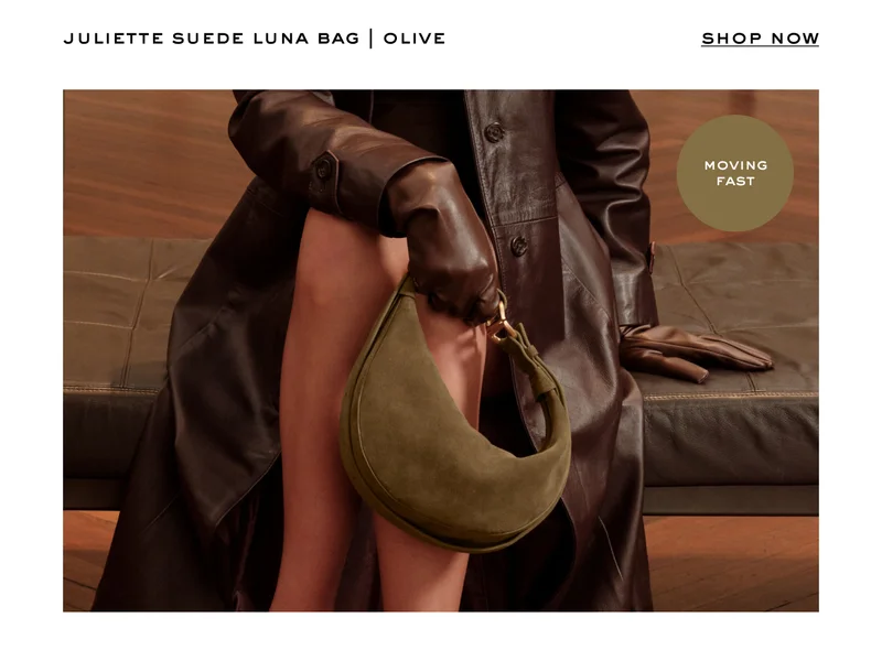 juliette suede luna bag | olive
