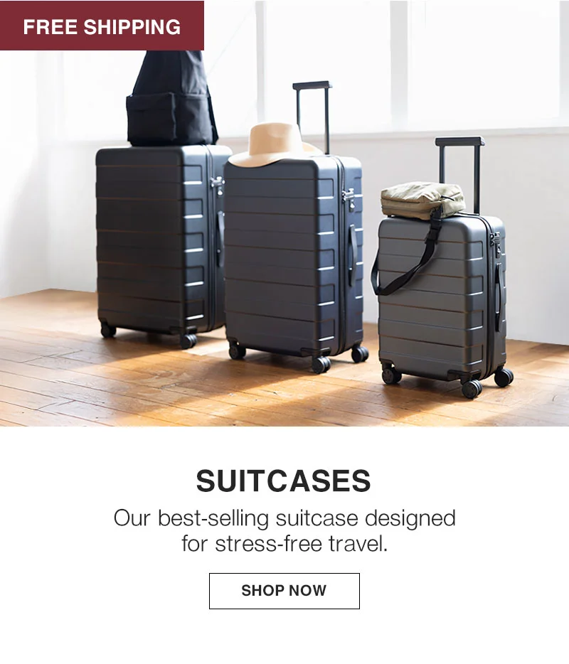 Shop 20% Off Suitcases and Free Shipping!
