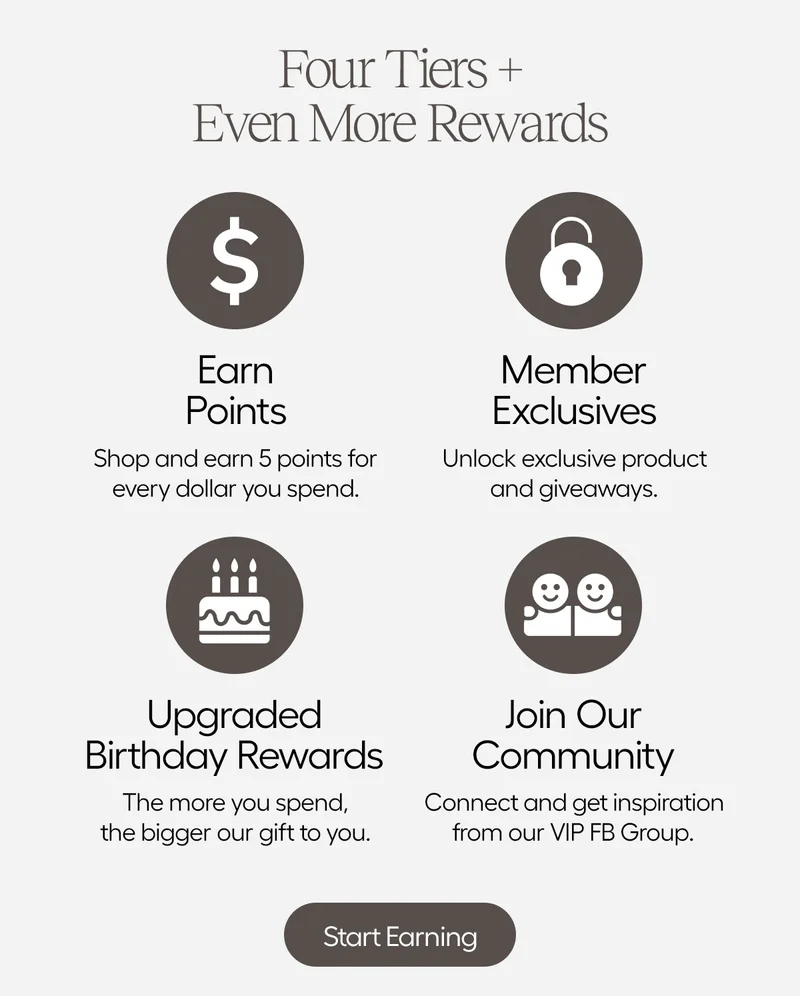 Four Tiers + Even More Rewards