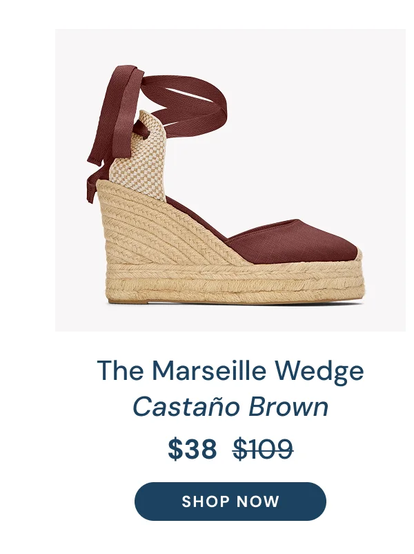 The Marseille Wedge Castaño Brown $38